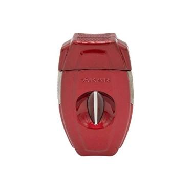Imagem de Cortador charutos XIKAR VX2 corte em V metal vermelho