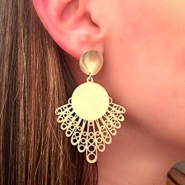 Imagem de Kit Revenda Com 10 Pares Brincos Grandes Folheados