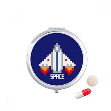 Imagem de Estojo de pílula Space Ship Take Off Universe Pocket Medicine Storage Box Dispenser Recipiente