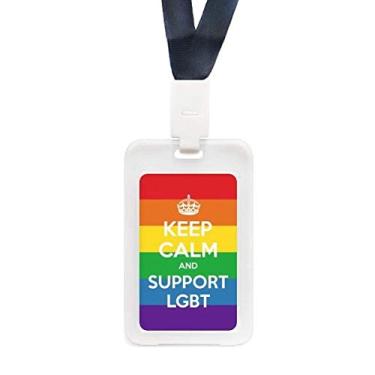 Imagem de Capa protetora transparente para cartão de crédito com bandeira bissexuais e arco-íris transgênero LGBT