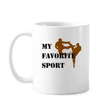 Imagem de Like Sports Fitness Balanced Taekwondo Caneca Cerâmica Café Porcelana Talheres