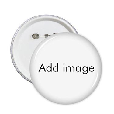 Imagem de Pinos redondos personalizados crachá decoração de roupas presente 5 peças adicionar sua imagem foto design, Multicor, S