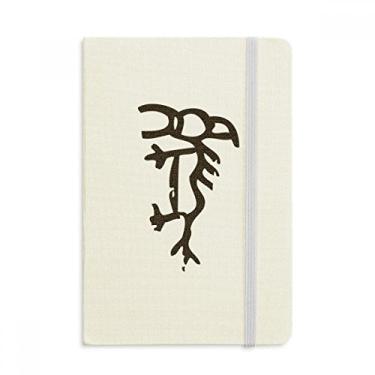 Imagem de Bones Inscriptions Caderno de cavalo do zodíaco chinês oficial de tecido capa dura diário clássico
