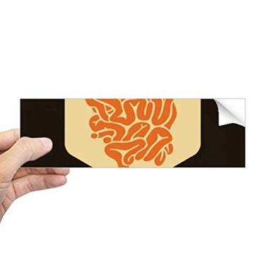 Imagem de DIYthinker Adesivo retangular de para-choque pequeno para órgãos corporais, adesivo de janela para notebook