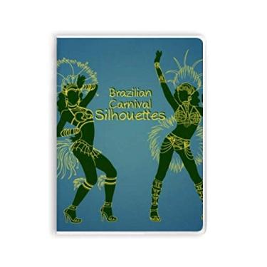 Imagem de Caderno Cultural Brasil Brasileiro Hula Silhouette Diário capa macia