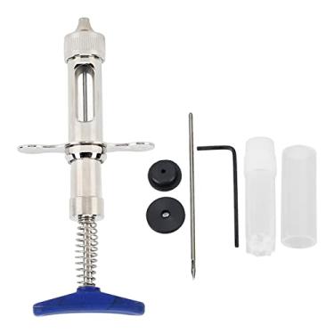 Imagem de Kit de Seringa Injetora de Aço Inoxidável, Seringa de Imunização de Vacina contra Catapora 132, Seringa Animal Hipodérmica Veterinária para Animal Apenas para Fazenda Doméstica