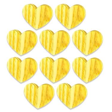 Imagem de Kit 10 Pires Coração Porta Xícara Copo De Madeira Pinus Mesa