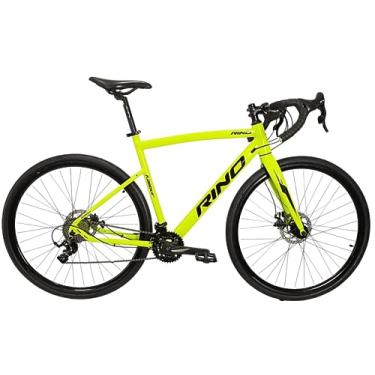 Imagem de Bicicleta Aro 700 Rino Gravel 18v Aluminio (Amarelo Neon, 54)