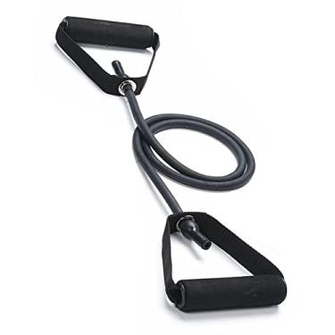 Imagem de Corda de tensão reta TPE de 13,6 kg, extrator de treinamento de força, puxando para trás, fitness, elástico nas costas, com alongamento de rasgo, emagrecimento