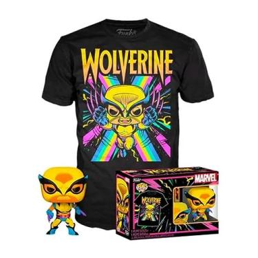 Imagem de Funko Pop Tees Box Marvel 802 Wolverine Black Light + Camiseta M
