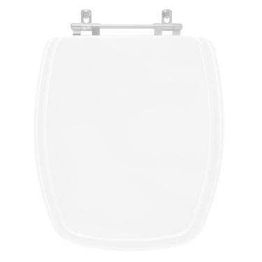 Imagem de Assento Sanitário Tampa de Vaso Madeira MDF Laqueado Stylus para bacia Celite Quadrado Antigo