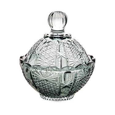 Imagem de POTICHE DECORATIVO CRISTAL PRINCESS 11x11cm VERDE