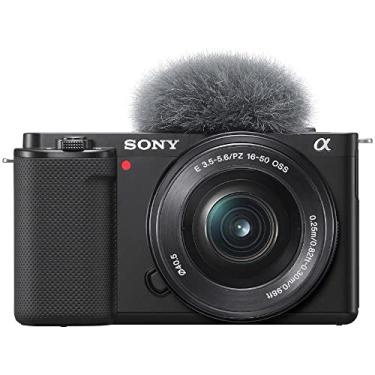 Imagem de Sony Alpha ZV-E10L - Câmara vlog sem espelho de lentes intercambiáveis com lente de kit Power Zoom de 16-50 mm f/3,5-5,6, ecrã de ângulo variável para vlogging, cor preta
