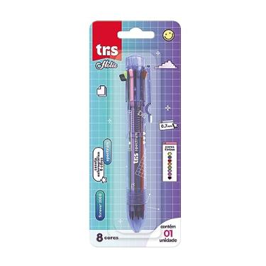 Imagem de Caneta Esferografica Tris Holic 8 Cores 0.7 mm Cartela 1 Unidade