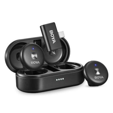 Imagem de Microfone de Lapela Omic-U USB Tipo C Preto Ideal para Gravações e Conferências Ampla Compatibilidade MPOWER