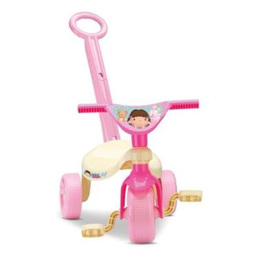 Imagem de Triciclo Tchuco Doll Com Haste Rosa Menina - Samba Toys