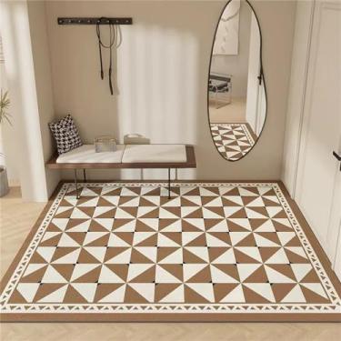 Imagem de Tapetes de entrada tapetes grandes sala de estar cozinha à prova de óleo impermeável tapete banheiro antiderrapante, 9,120x160cm