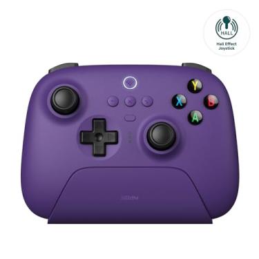 Imagem de 8Bitdo Ultimate 2.4G Wireless Controller, Hall Effect Joystick Update, Gaming Controller with Charging Dock, Compatible for Apple, PC, Android, Steam Deck, Switch(No Gyro) and Raspberry Pi - Purple