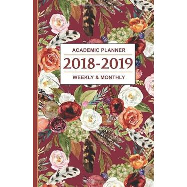 Imagem de Academic Planner 2018-2019: Boho Design - Weekly and Monthly School Calendar, Diary and Homework Organizer - Inspirational Quotes