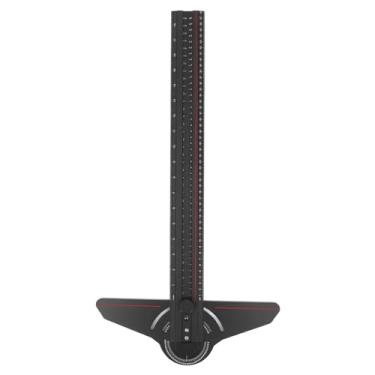 Imagem de Régua Em T para Carpintaria, Régua Em T para Carpintaria, Escriba Em Forma de T para Carpintaria Liga de Alumínio Escriba de Carpinteiro Multifuncional Com ângulo Giratório, Réguas