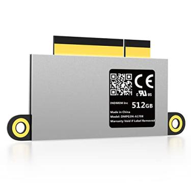 Imagem de INDMEM NVMe PCle SSD 512GB 3D TLC Flash Disco rígido com ferramentas para atualização 2016 2017 33.0 cm MacBook PRO A1708 (EMC 2978/3164 modelos sem barra sensível ao toque (final de 2016-meados de