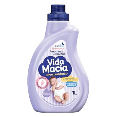 Imagem de Amaciante de Roupa Infantil Bebê Vida Macia Casa Km (1 Litro, Glicerina & Amêndoas)