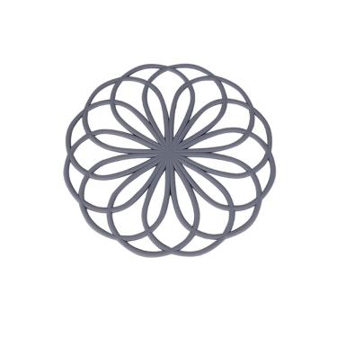 Imagem de Descanso Flor para Panela Mimo SN23160 Silicone Cinza