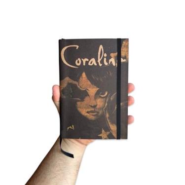 Imagem de Sketchbook Caderno Coraline e o Mundo Secreto com Elástico e Marca Página Aquarela (M (10x14cm), Branco 120 Páginas)
