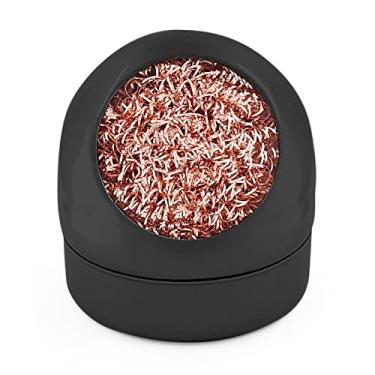 Imagem de Bonsicoky Conjunto de limpeza de ponta de solda, fio de limpeza de ponta de solda e suporte para limpeza de ferros e pontas de solda, preto