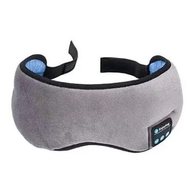 Imagem de Genérico - Mascara Para Dormir Tapa Olho Bluetooth 5.0, Poliéster + Algodão, Fone de Ouvido Estéreo, 10 Horas de Uso, Cinza