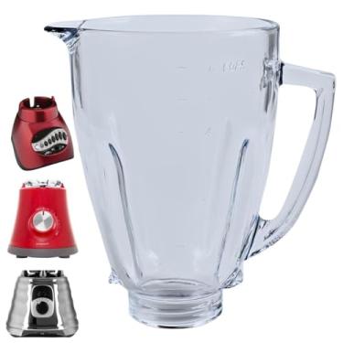 Imagem de Copo de Vidro Redondo para Liquidificador Oster - Compatível com Diversos Modelos, Resistente, Sem Tampa