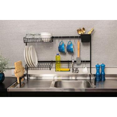 Imagem de Cozinha Autossustentável Escorredor de Louça Suspenso Modular 20pçs - 