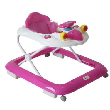 Imagem de Andador Para Bebê Infantil 3 Alturas Trava De Segurança Primeiro Passo