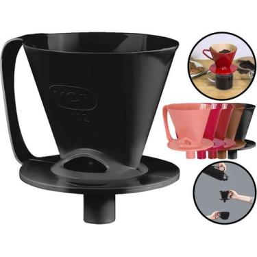 Imagem de Suporte Para Coador De Café Plástico Suporte Filtro 102 Para Garrafas 