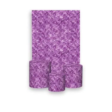 Imagem de Painel De Festa Vertical 1,50 x 2,20 + Trio De Capas Cilindro - Efeito