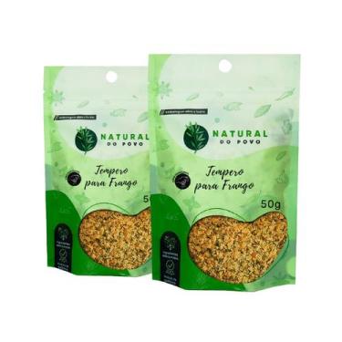 Imagem de Tempero 100% Natural Para Frango Qualidade Superior 50g Kit 2 Pouch - 