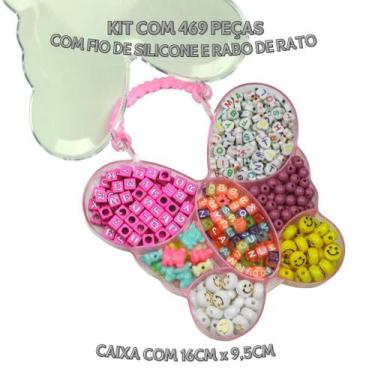 Imagem de Kit De Miçangas Para Pulseira C/ 469 Unidades - Nybc