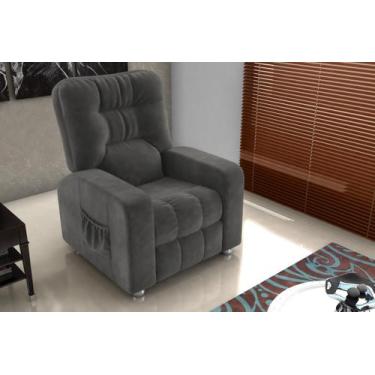 Imagem de Poltrona Reclínavel MX7 Azera Masserati Cinza E401 - Matrix - LM DECOR