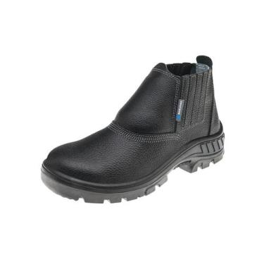 Imagem de Bota Botina Segurança Elástico Bico Plástico Marluvas 95b19, 38, preto