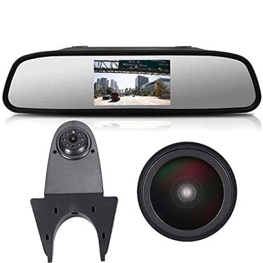 Imagem de Lente de 18 mm para carro, terceiro teto, lâmpada de freio, luz de freio, câmera de reserva de visão traseira, substituição para Crafter MAN TGE de veículo de transporte modificado de 2017 (com