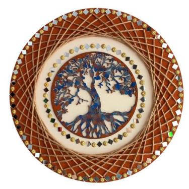 Imagem de Mandala Árvore da Vida/Família 40cm - Aqui Tem Magia