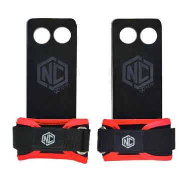 Imagem de LUVA GRIP EAGLE CLAW (par) - NC EXTREME, Preto c, Verm, P