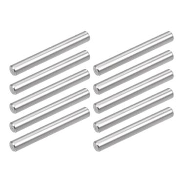 Imagem de TOP-VIGOR 10 pinos de suporte de prateleira de pino de cavilha de 3 mm x 30 mm, pino de suporte cilíndrico de aço inoxidável 304 elementos de fixação tom prateado