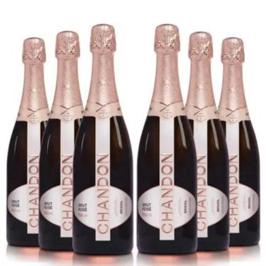 Imagem de Espumante Chandon Brut Rosé 750ml com 6 Unidades