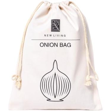 Imagem de Onion Bag |Organic Linen Materials | Eco Product | by New Living | Food Storage Bag | 26 38