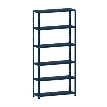 Imagem de Estante Montável de Aço Com 06 Prateleiras Sem Reforço Pandin 1,75 X 0