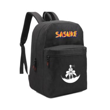 Imagem de Mochila Escolar Naruto Uzumaki Sasuke Bolsa - SEMPRENALUTA, PRETO