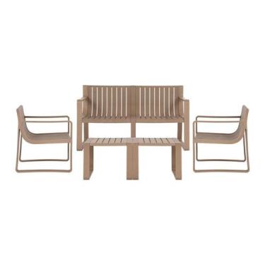 Imagem de Kit 2 Cadeiras 1 Sofá 2 Mesas Verte Eco Café - Rivatti