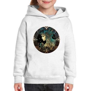 Imagem de Moletom Infantil Vírgem Sígno - Foca na Moda, Branco, 8