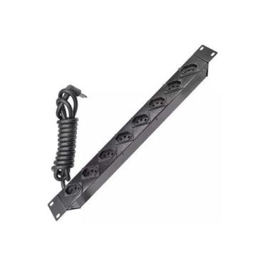 Imagem de Calha Com 8 Tomadas Novas 10a C/ Fusivel Wj